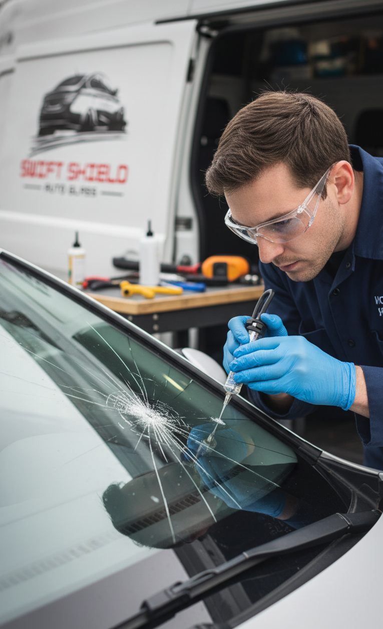 Windshield Combination Break Repair - Swift Shield Auto Glass